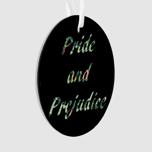 Pride en Prejudice en Persuasie met twee zijden Ornament (voorkant)