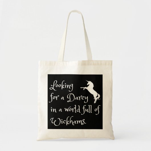 Pride en Prejudice Funny Darcy Jane Austen Tote Bag (Voorkant)