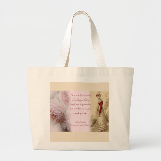 Pride en Prejudice Grote Tote Bag (Voorkant)
