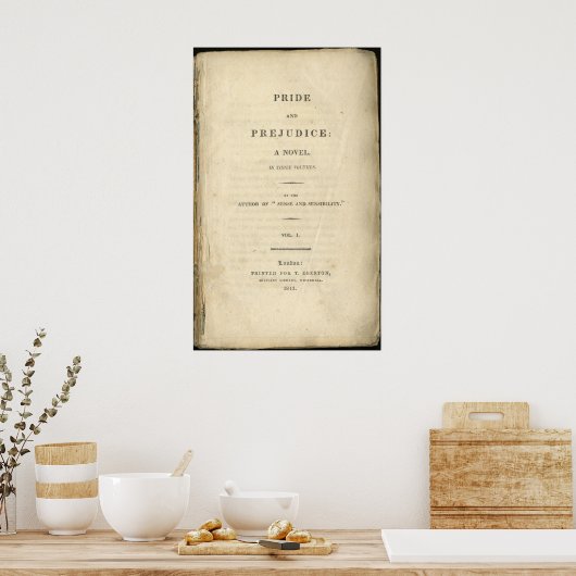 Pride en Prejudice Jane Austen Poster (Keuken)