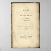 Pride en Prejudice Jane Austen Poster (Voorkant)