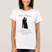 Pride en Prejudice Jane Austen Quote T-shirt (Voorkant)