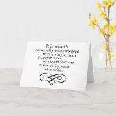 Pride en Prejudice Kaart (Gele Bloem)