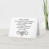 Pride en Prejudice Kaart (Voorkant)