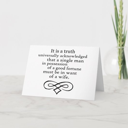 Pride en Prejudice Kaart (Voorkant)