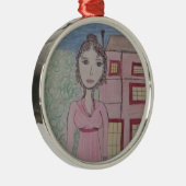Pride en Prejudice Metalen Ornament (Rechts)