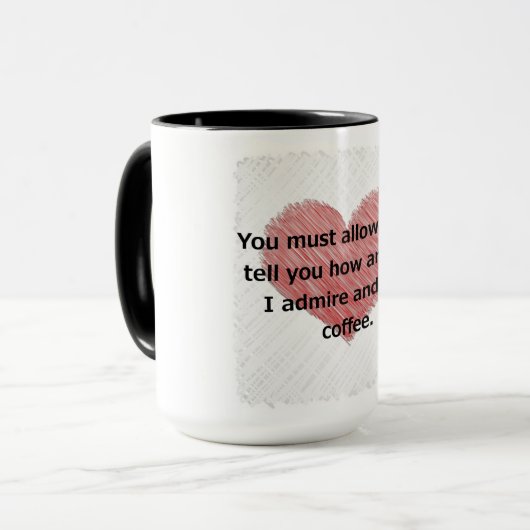 Pride en Prejudice Mok (Voorkant links)