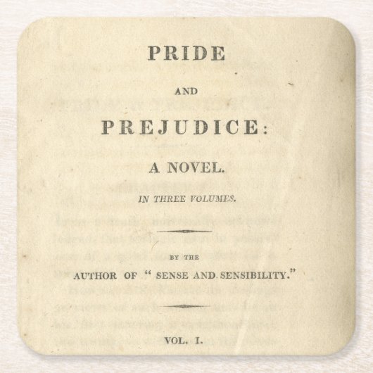 Pride en Prejudice Onderzetter (Voorkant)