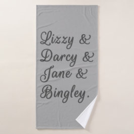 Pride en Prejudice-paren I Bad Handdoek