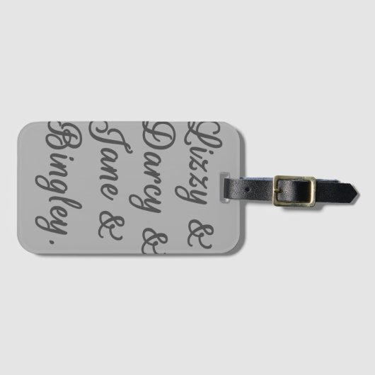 Pride en Prejudice-paren I Bagagelabel (Voorkant (horizontaal))