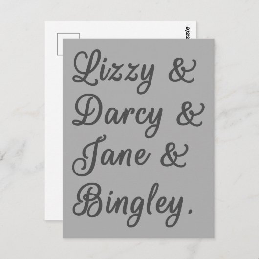 Pride en Prejudice-paren I Briefkaart (Voorkant / Achterkant)