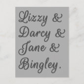 Pride en Prejudice-paren I Briefkaart (Voorkant)