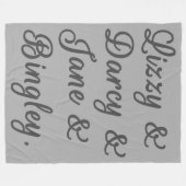 Pride en Prejudice-paren I Fleece Deken (Voorkant (Horizontaal))