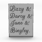 Pride en Prejudice-paren I Fotoblokken (Voorkant)