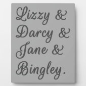 Pride en Prejudice-paren I Fotoplaat (Voorkant)