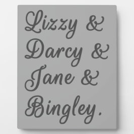 Pride en Prejudice-paren I Fotoplaat