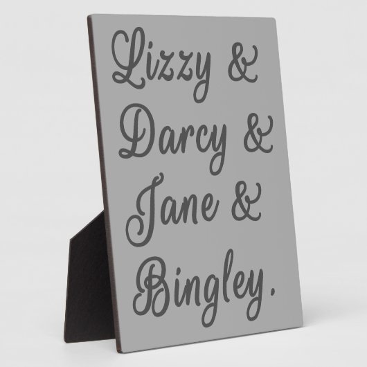 Pride en Prejudice-paren I Fotoplaat (Zijkant)