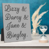 Pride en Prejudice-paren I Fotoplaat (Zijkant)