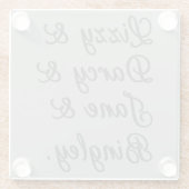 Pride en Prejudice-paren I Glazen Onderzetter (Achterkant)