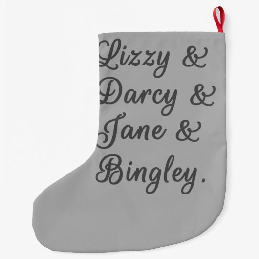 Pride en Prejudice-paren I Grote Kerstsok (Achterkant)