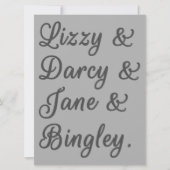 Pride en Prejudice-paren I Kaart (Voorkant)