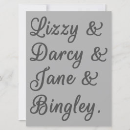 Pride en Prejudice-paren I Kaart