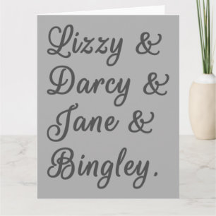 Pride en Prejudice-paren I Kaart