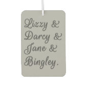 Pride en Prejudice-paren I Luchtverfrisser (Voorkant)