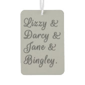 Pride en Prejudice-paren I Luchtverfrisser (Achterkant)