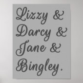 Pride en Prejudice-paren I Poster (Voorkant)