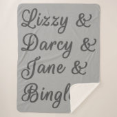 Pride en Prejudice-paren I Sherpa Deken (Voorkant)