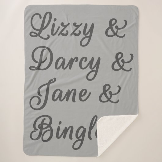 Pride en Prejudice-paren I Sherpa Deken (Voorkant)