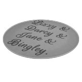 Pride en Prejudice-paren I Snijplank (Hoek)