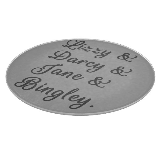 Pride en Prejudice-paren I Snijplank (Hoek)