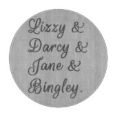 Pride en Prejudice-paren I Snijplank (Voorkant)