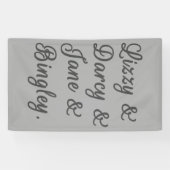 Pride en Prejudice-paren I Spandoek (Horizontaal)