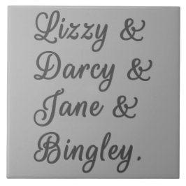 Pride en Prejudice-paren I Tegeltje