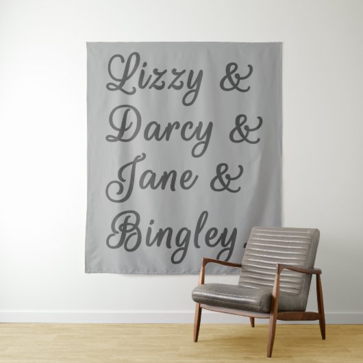 Pride en Prejudice-paren I Wandkleed (In situ)