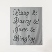 Pride en Prejudice-paren I Wandkleed (Voorkant)