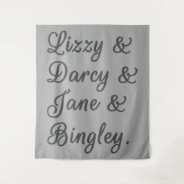 Pride en Prejudice-paren I Wandkleed