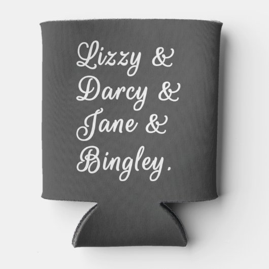 Pride en Prejudice-paren II Blikjeskoeler (Voorkant)