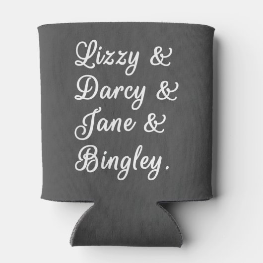 Pride en Prejudice-paren II Blikjeskoeler (Achterkant)