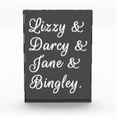 Pride en Prejudice-paren II Fotoblokken (Voorkant)