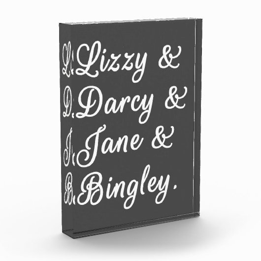 Pride en Prejudice-paren II Fotoblokken (Links)