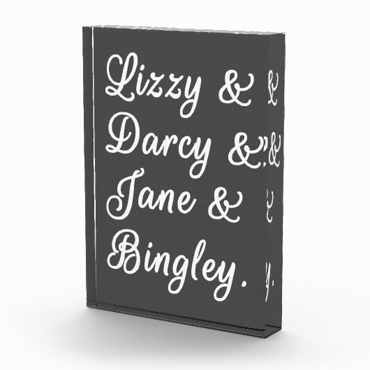 Pride en Prejudice-paren II Fotoblokken (Rechts)