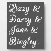 Pride en Prejudice-paren II Fotoplaat (Voorkant)