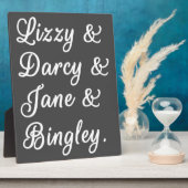 Pride en Prejudice-paren II Fotoplaat (Zijkant)