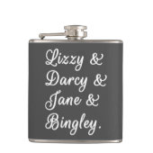 Pride en Prejudice-paren II Heupfles (Voorkant)