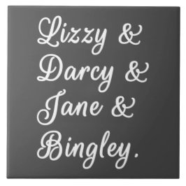 Pride en Prejudice-paren II Tegeltje