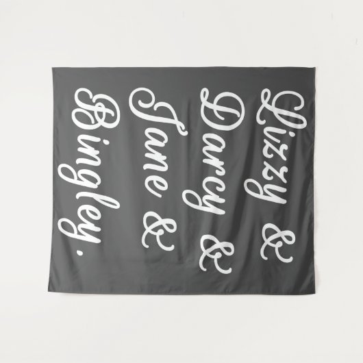 Pride en Prejudice-paren II Wandkleed (Voorkant (horizontaal))